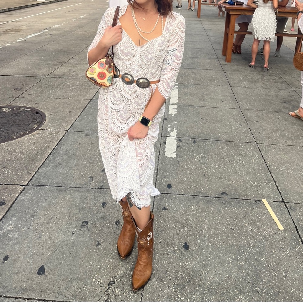 Lace For Love and Lemons Midi Dress Small